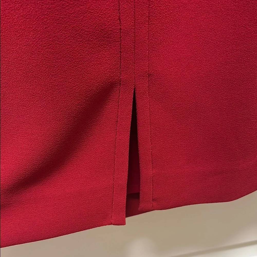 J. Crew Burgundy Short-Sleeve Midi Dress